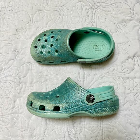 Crocs Classic Glitter Clogs Size 11 - Picture 2 of 8